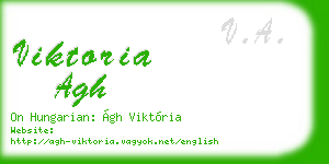 viktoria agh business card