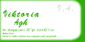 viktoria agh business card